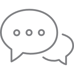 We're really social Social chat icon