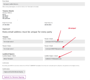 screenshot remote signing