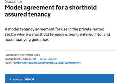 Free Model Assured Shorthold Tenancy Agreement Review