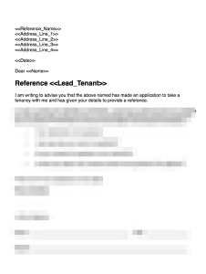 Solicitor or Accountant Reference Template