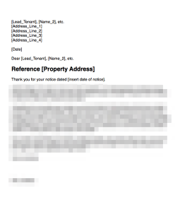 Not Accept Invalid Notice to Quit Because Expires During Fixed Term