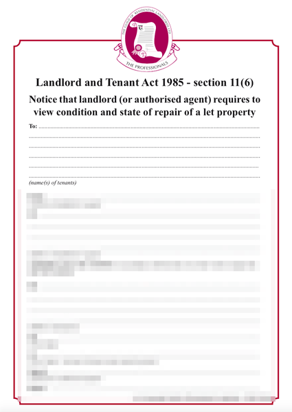 inspection to check for repairs form grl landlord association repair notice to tenant