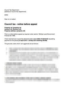 Council Tax Letter Before Appeal – Tenant Not Given Correct Notice