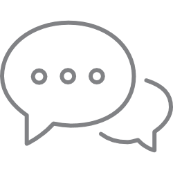 We're really social Social chat icon