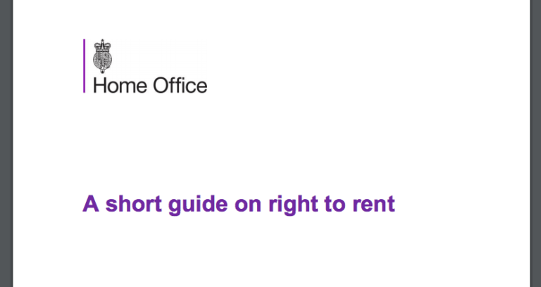 Home office publishes new short guide for right to rent