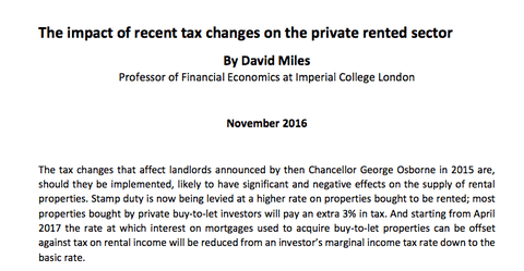 Landlord Tax Changes ‘Perverse’ Argues Academic