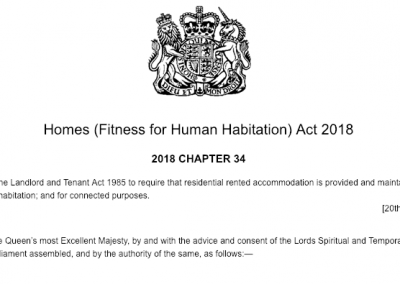 Homes (Fitness for Human Habitation) Act 2018