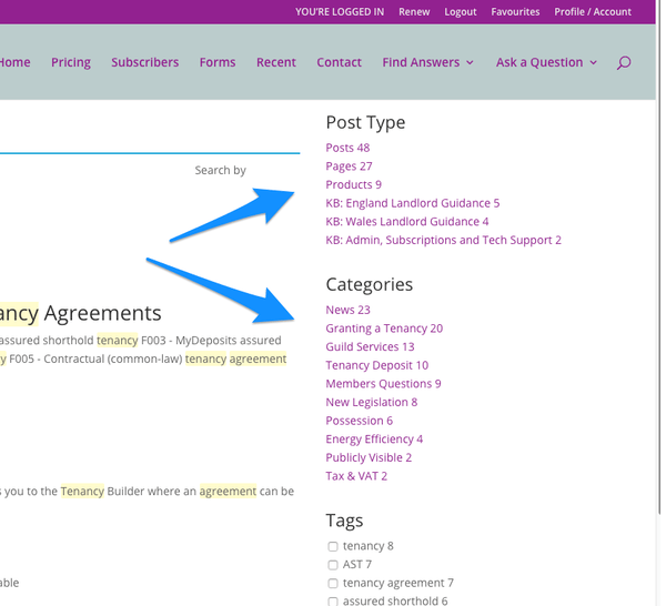 search results example 2