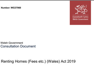 Welsh government tenant fees ban consultation