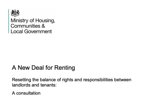 Consultation on Proposals to Ban Section 21 Published (England)