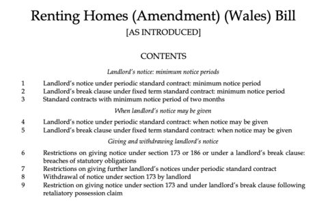 New No Fault Eviction Rules for Landlords in Wales