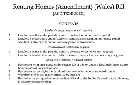 New No Reason Provided Eviction Rules for Landlords in Wales