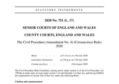 Rules After Possession Suspension Published (Partially)