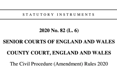Changes to Accelerated Possession and Enforcement