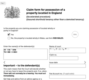 Accelerated Possession Claim N5B