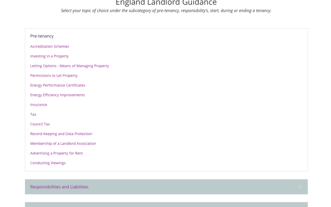 England Guidance