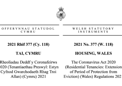 Wales Extends Six Months Notice to 30 September 2021