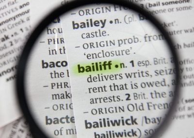 Completing Bailiff Form (N325)