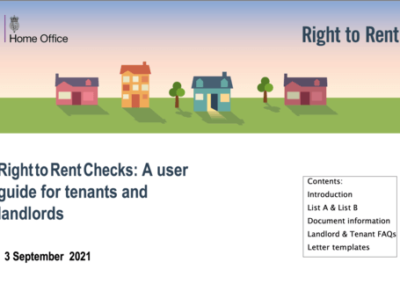 Right to Rent Guidance Updated September 2021