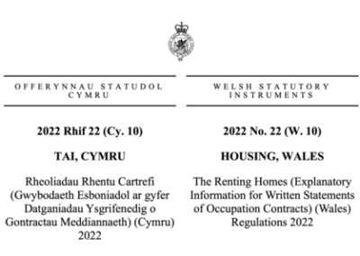 Are New Welsh Occupation Contracts Gobbledy-Gook?